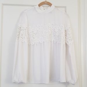White Lacey blouse